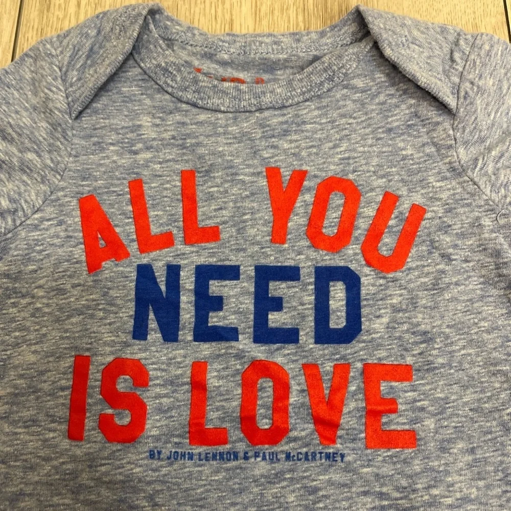 All You Need Is Love 3-6 Month Onesie
